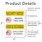 Signmission Weapon Free Zone Bilingual OSHA Security Notice Sign, Vinyl Decal, 3.5in W x 5in L, 2PK OS-2PACK-SN-D-35-L-11684 - alternate 5